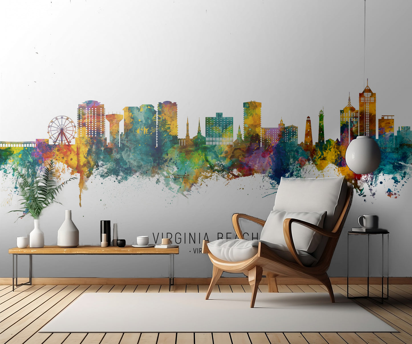 Virginia Beach Virginia Skyline fototapet