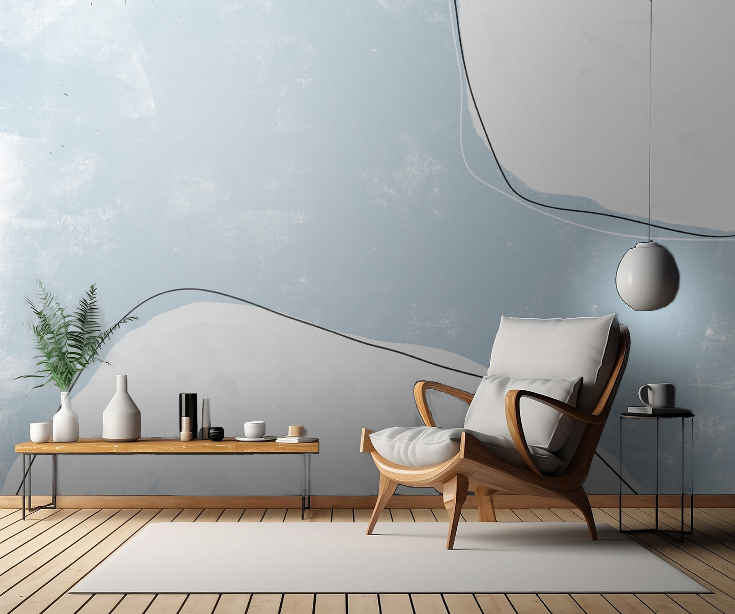 Abstracto Outlined fototapet