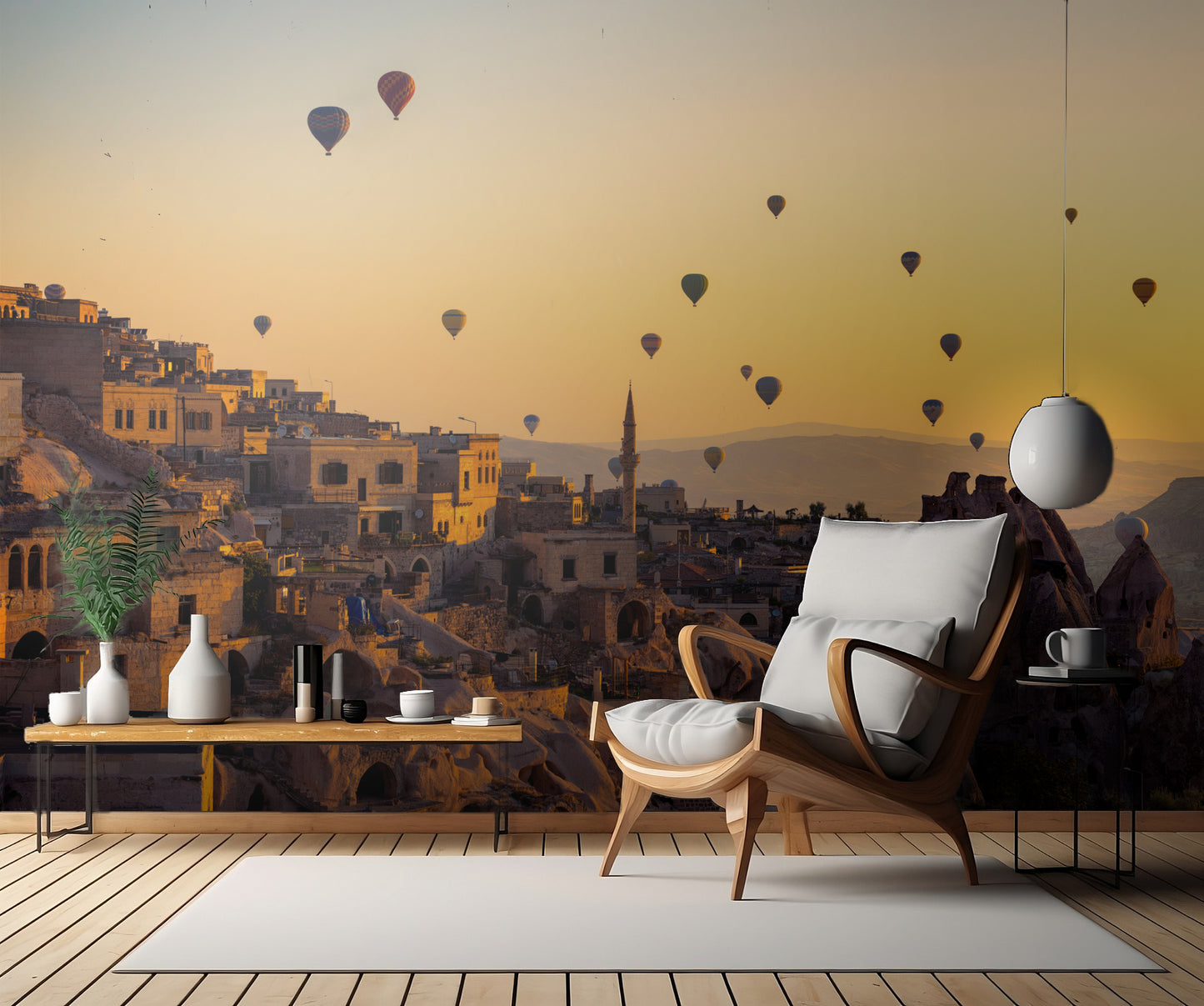 Sunrise over Cappadocia fototapet