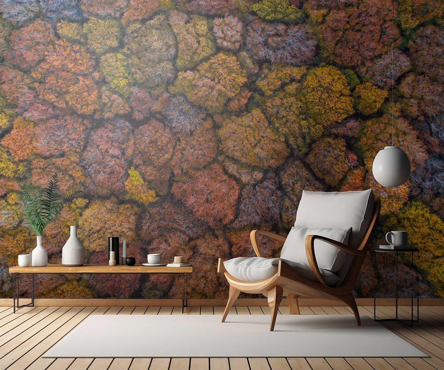 Above the autumn fototapet