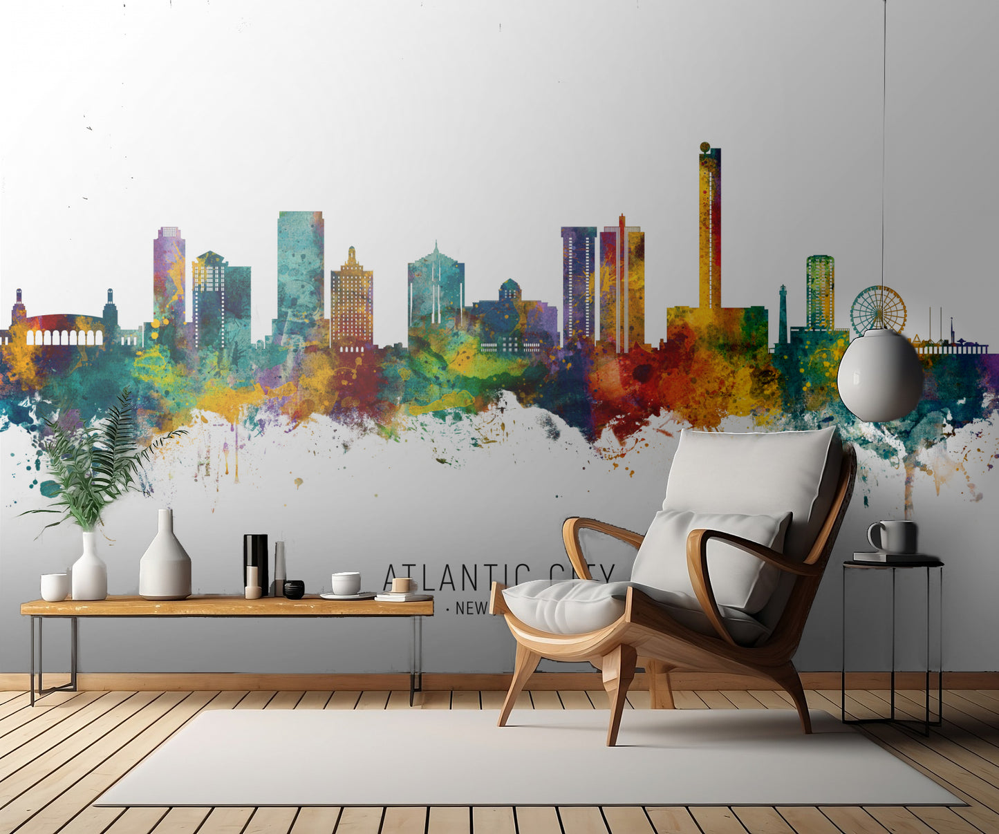 Atlantic City New Jersey Skyline fototapet