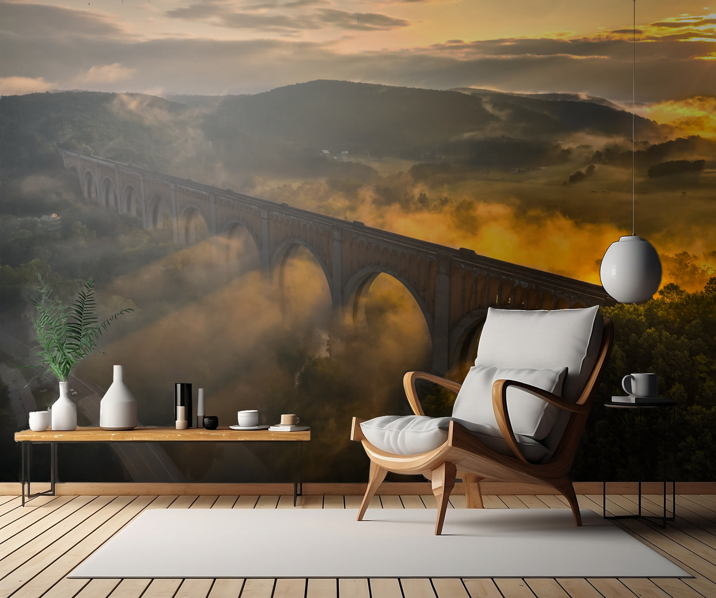 Viaduct Sunrise fototapet