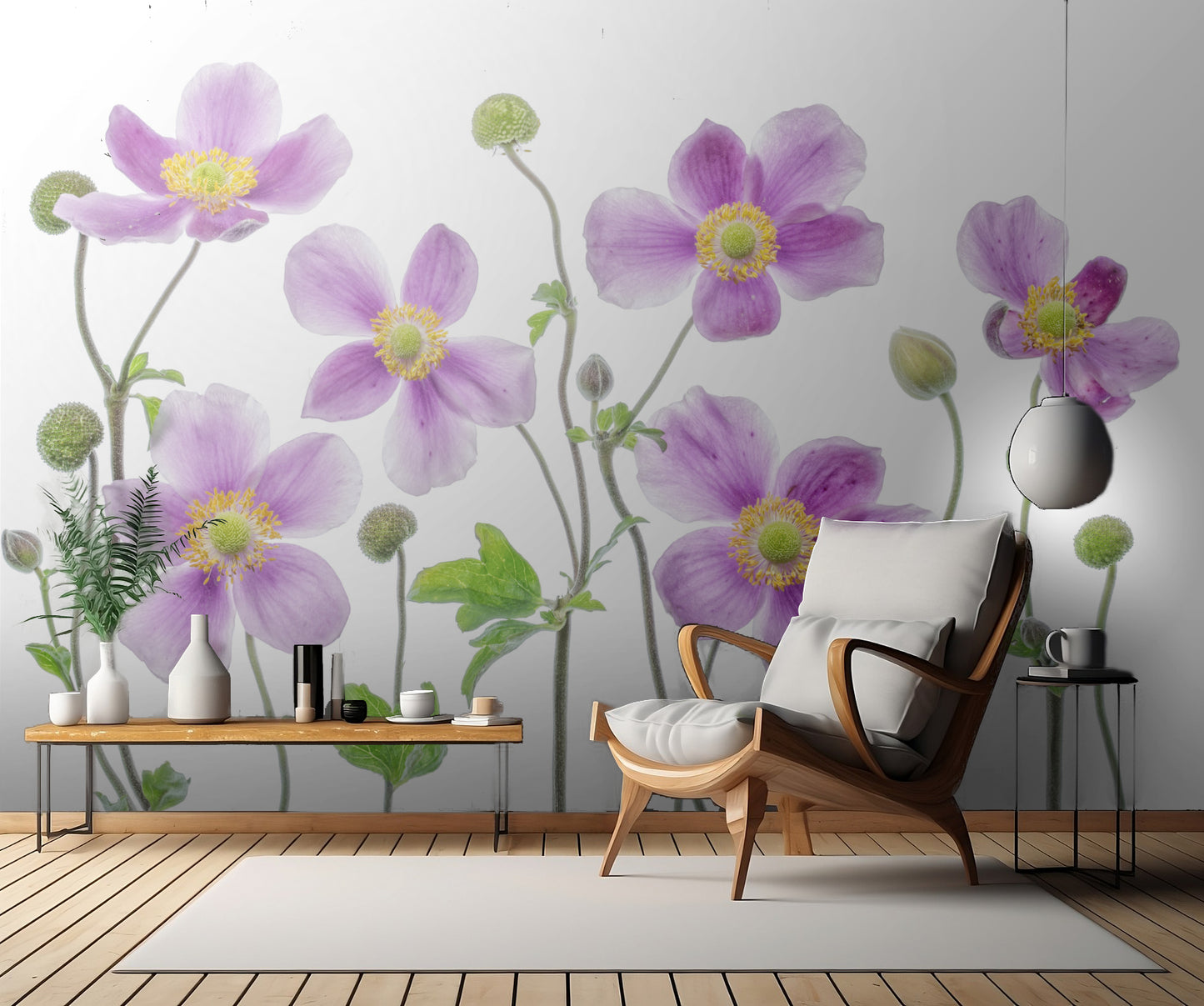 Anemone Japonica fototapet