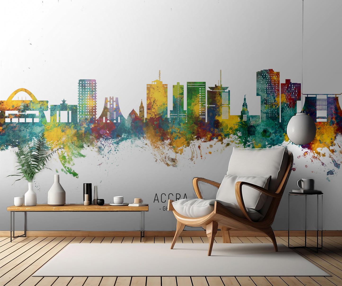 Accra Ghana Skyline fototapet