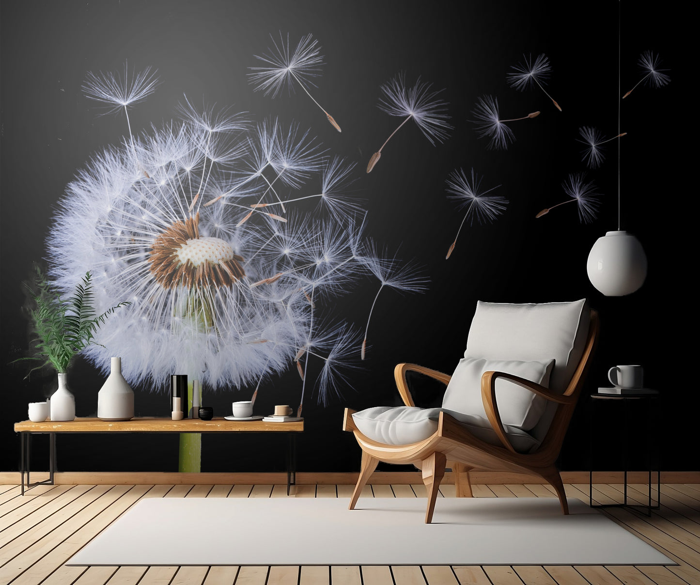 Dandelion Blowing fototapet