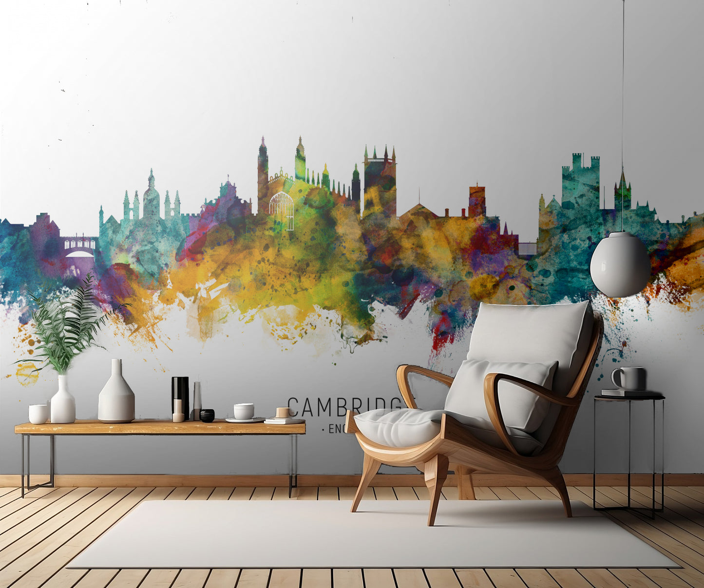 Cambridge England Skyline fototapet