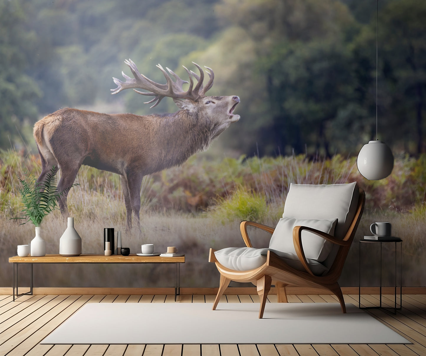 The scream of the deer fototapet