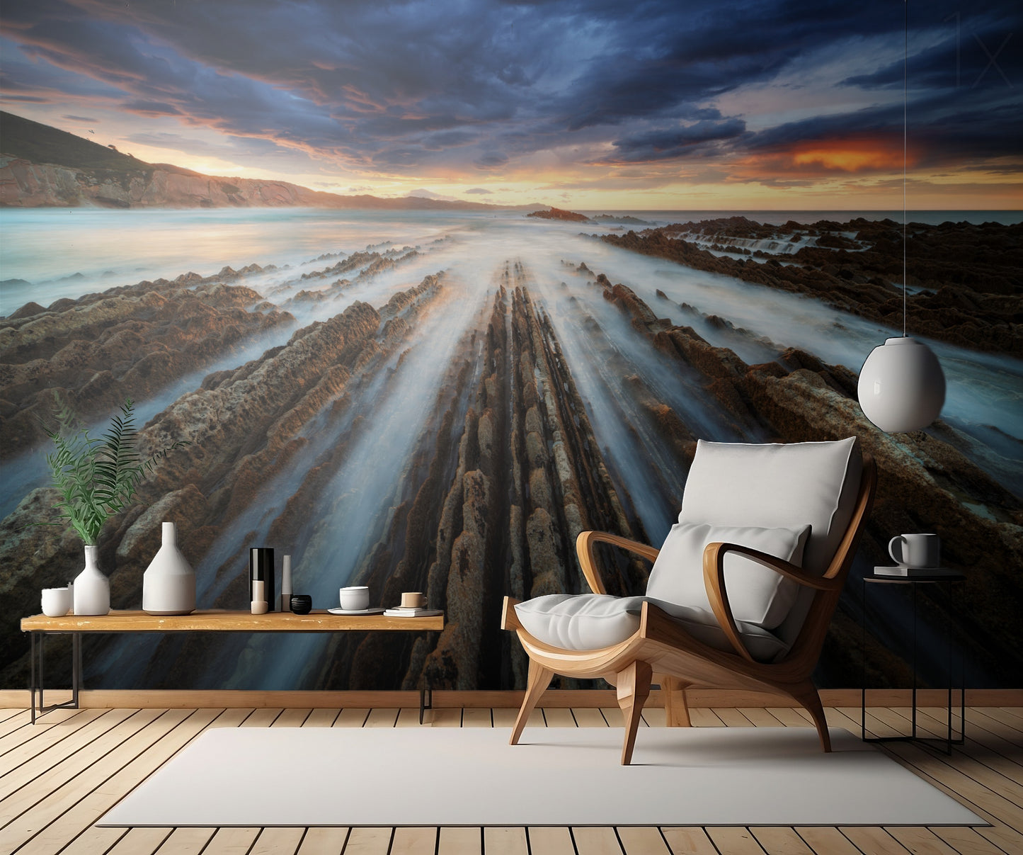 Zumaia Flysch fototapet