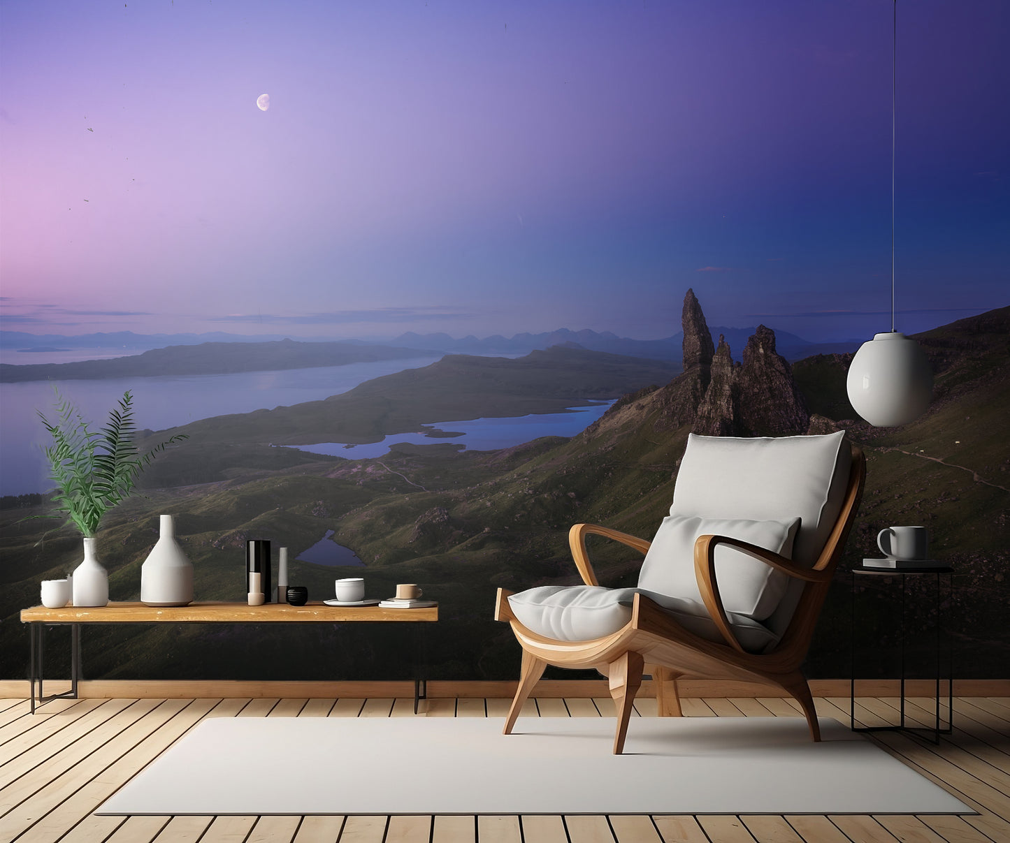 Scotland - Storr at Night fototapet