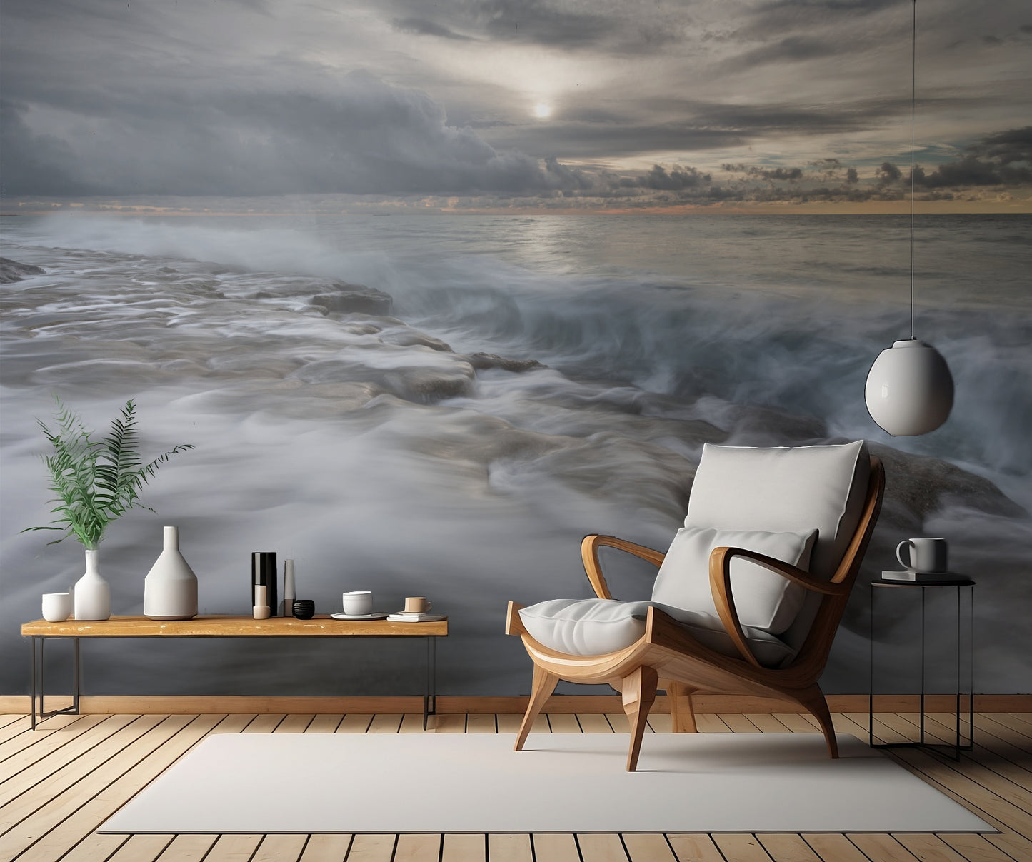 Action in sea fototapet