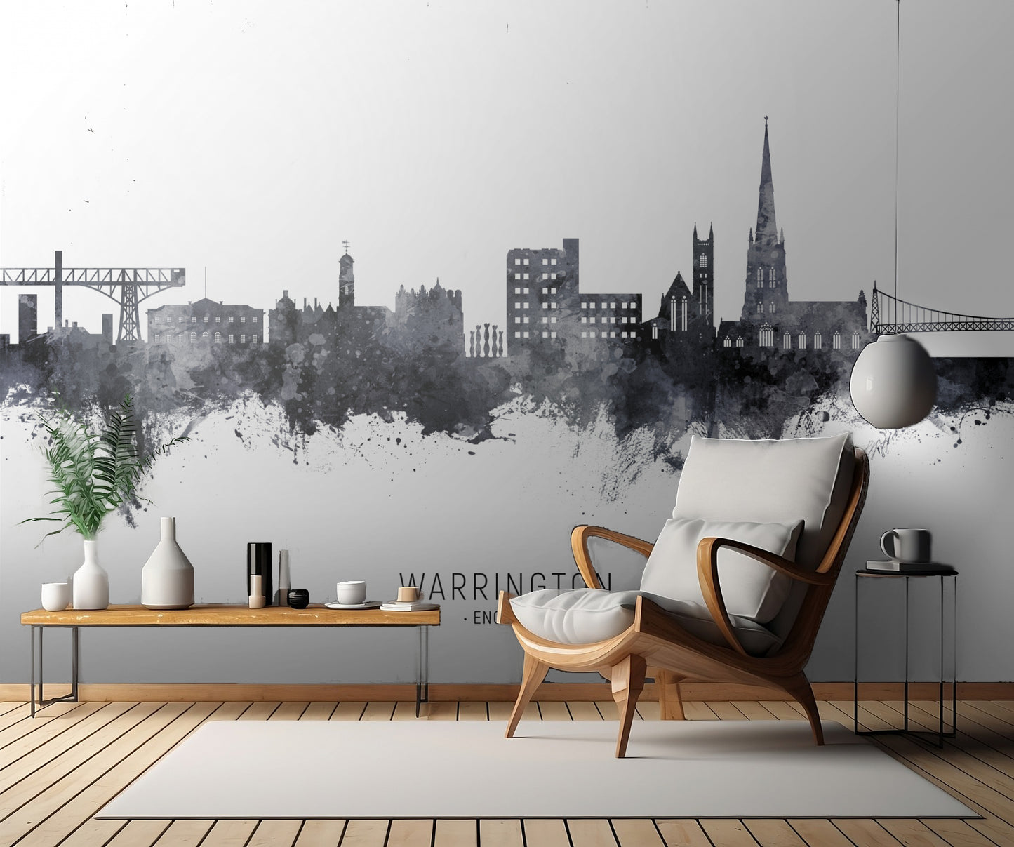 Warrington England Skyline fototapet