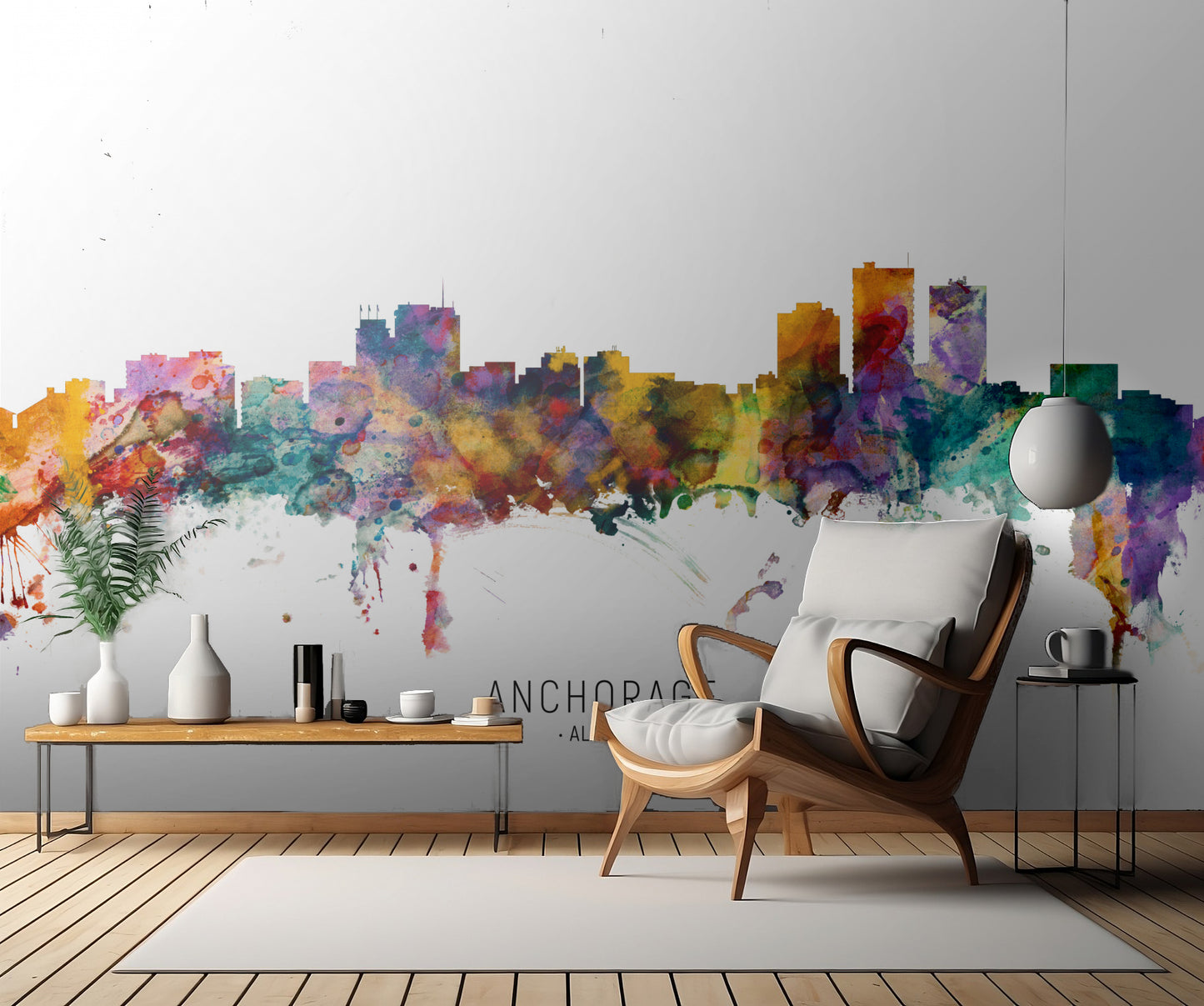 Anchorage Alaska Skyline fototapet