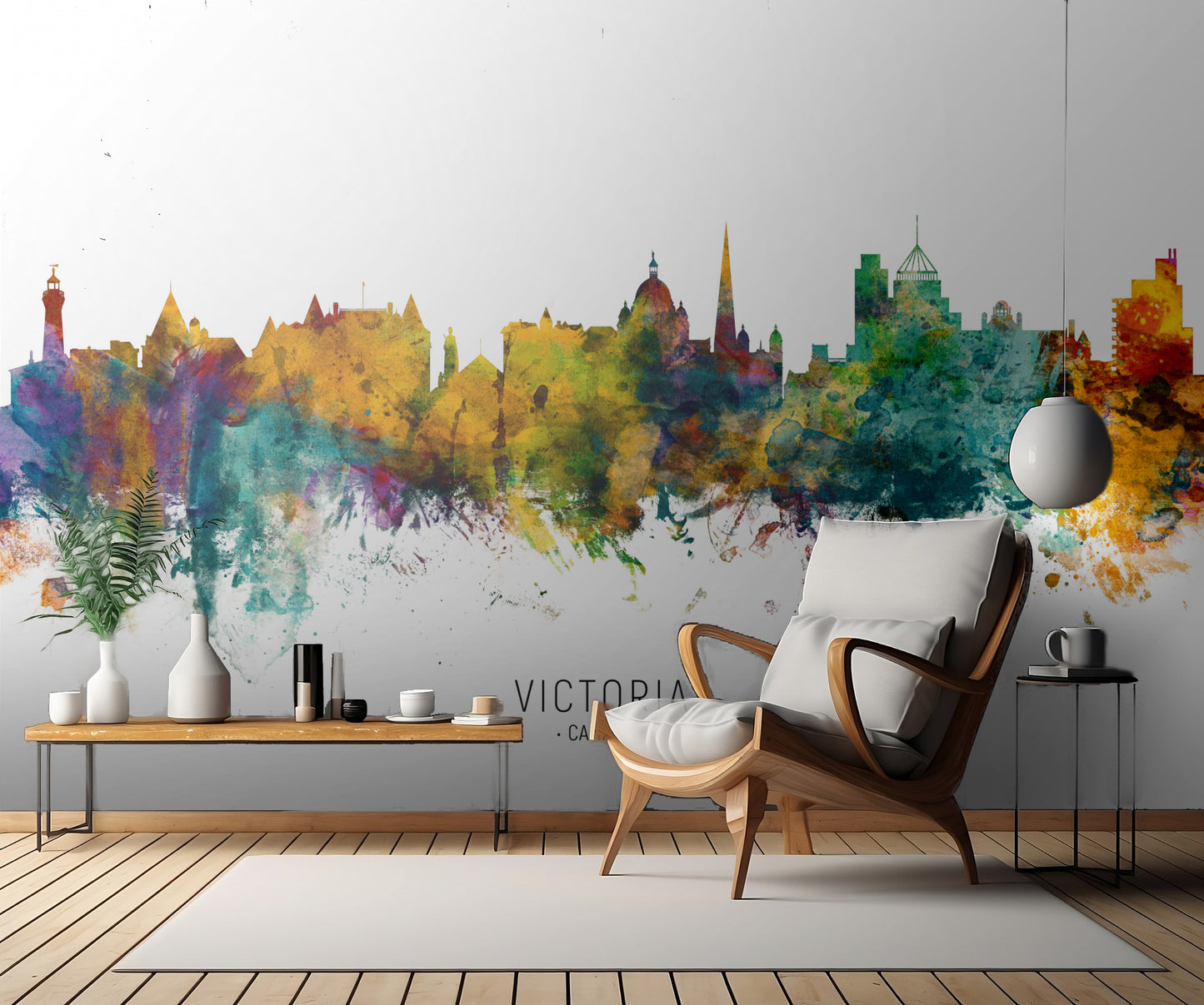 Victoria Canada Skyline fototapet