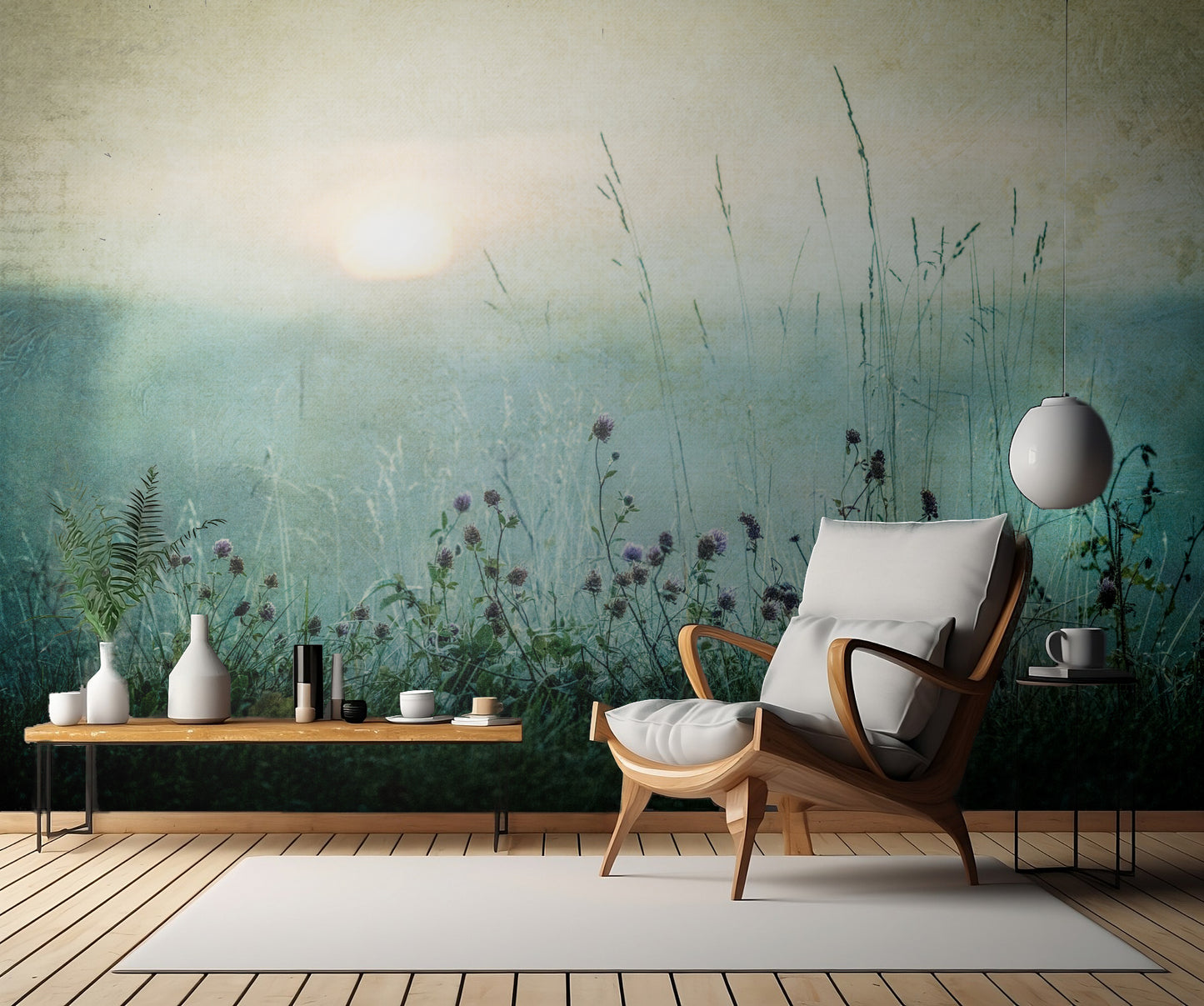 Autumn sunrise fototapet