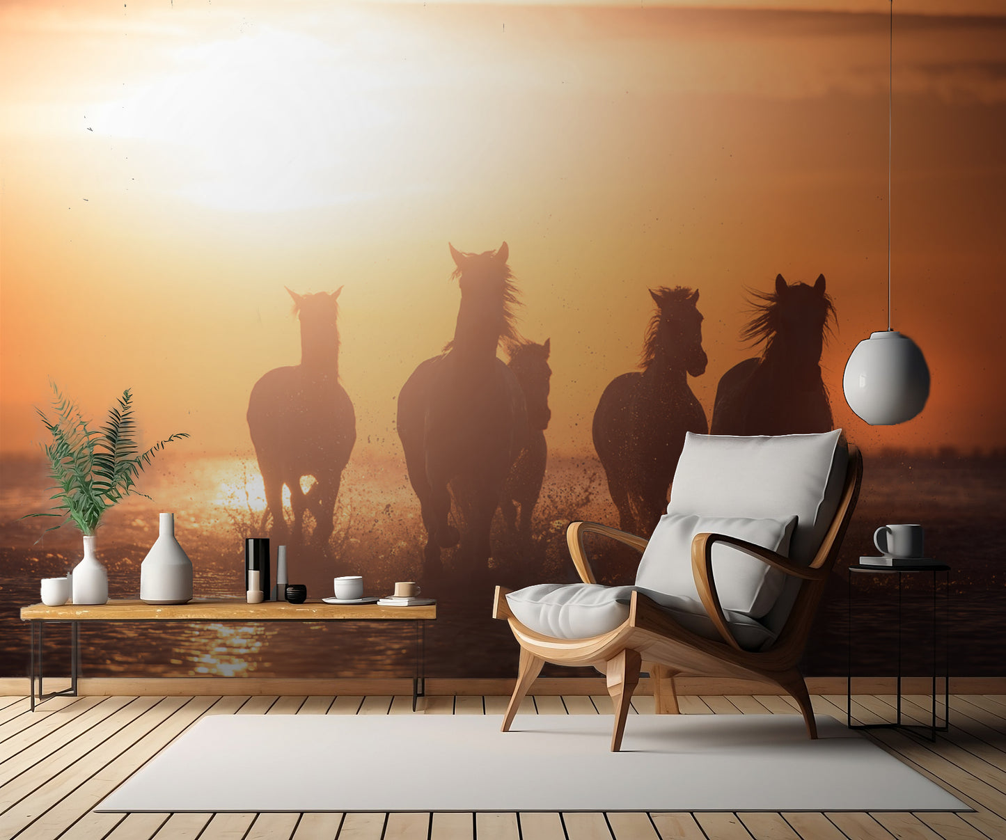 Camargue angels fototapet