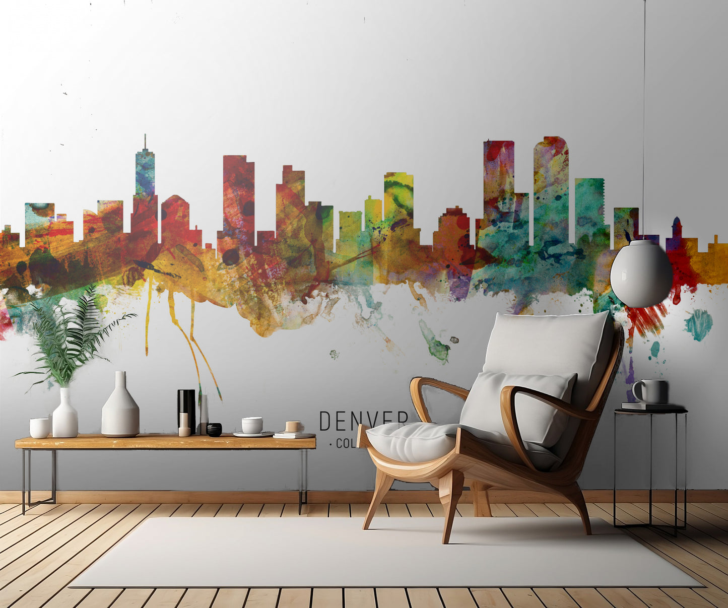 Denver Colorado Skyline fototapet