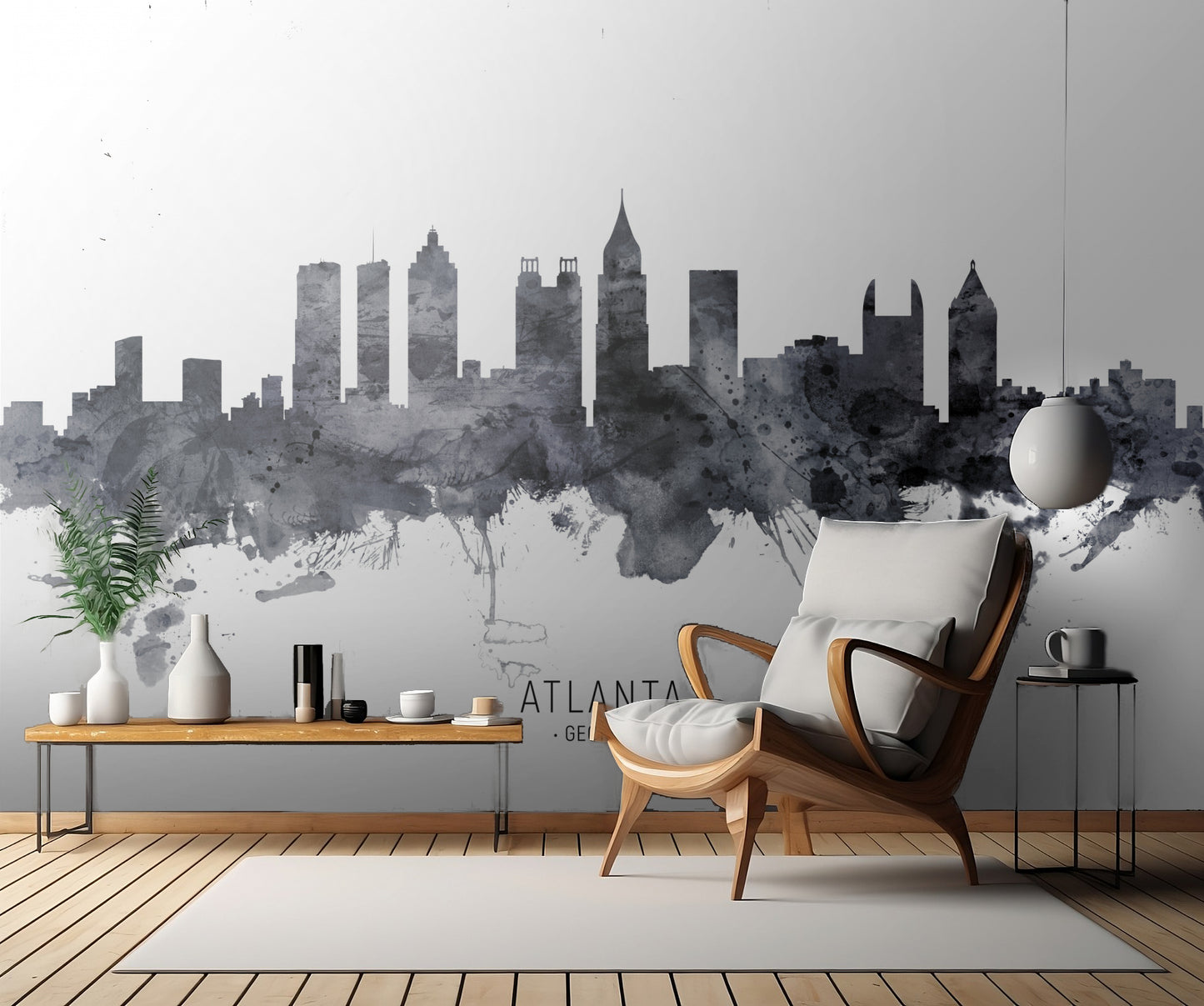 Atlanta Georgia Skyline fototapet