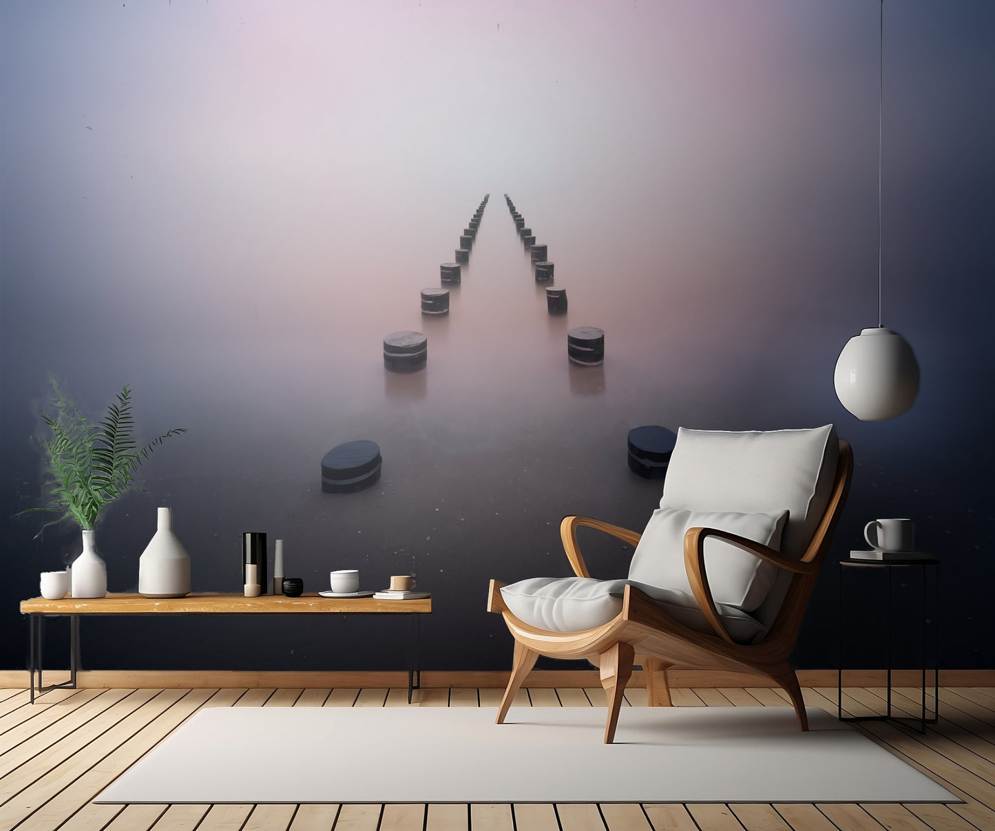 Alone in the silence fototapet