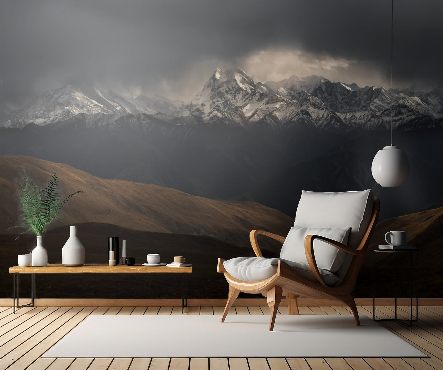 Snow Mountain Peak fototapet