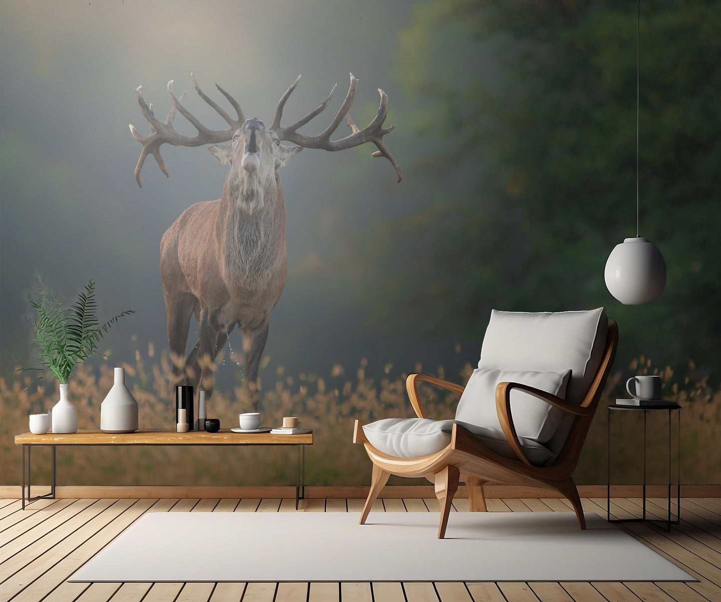 Deer wedding Song fototapet