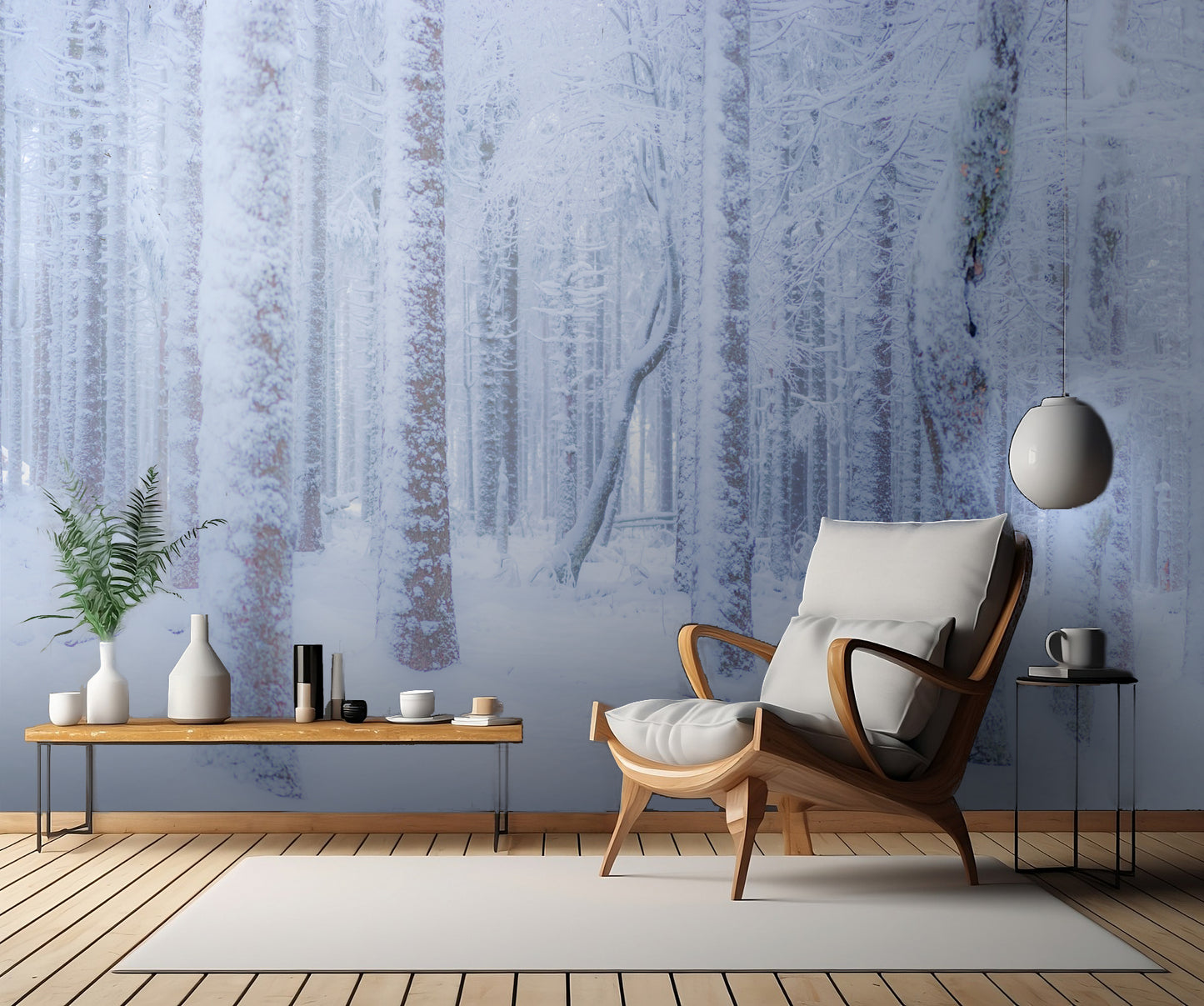 Winter forest fototapet