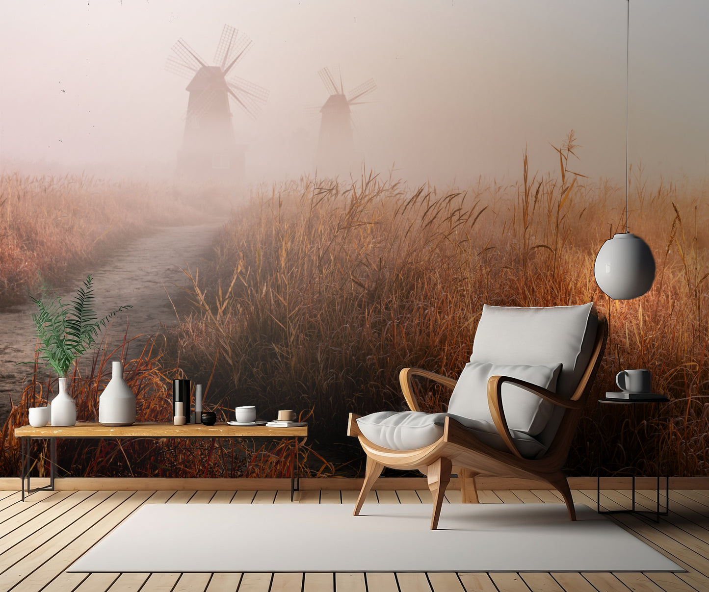 Morning mist fototapet