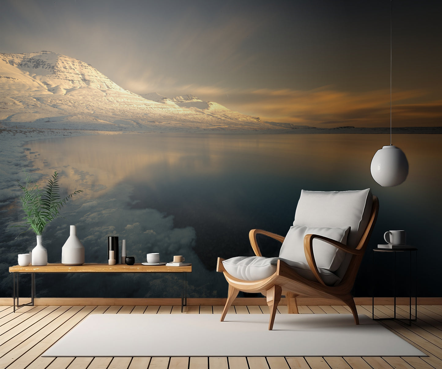 Arctic sunrise fototapet