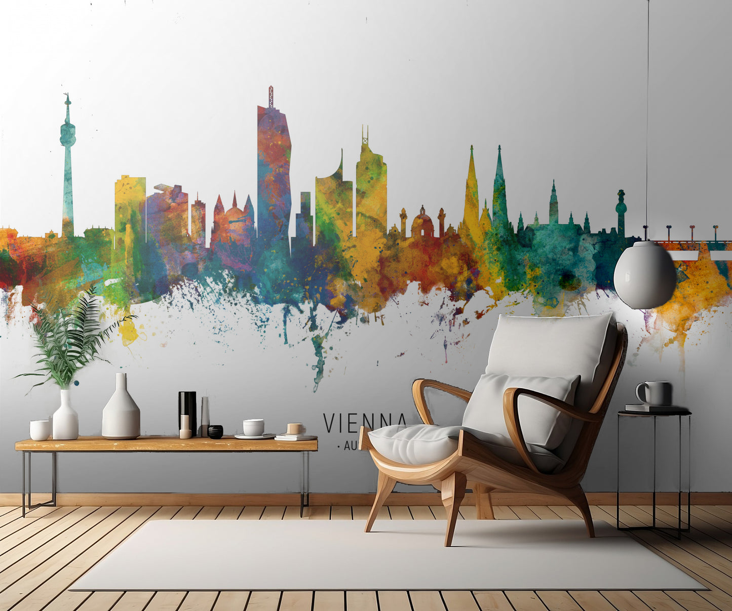 Vienna Austria Skyline fototapet