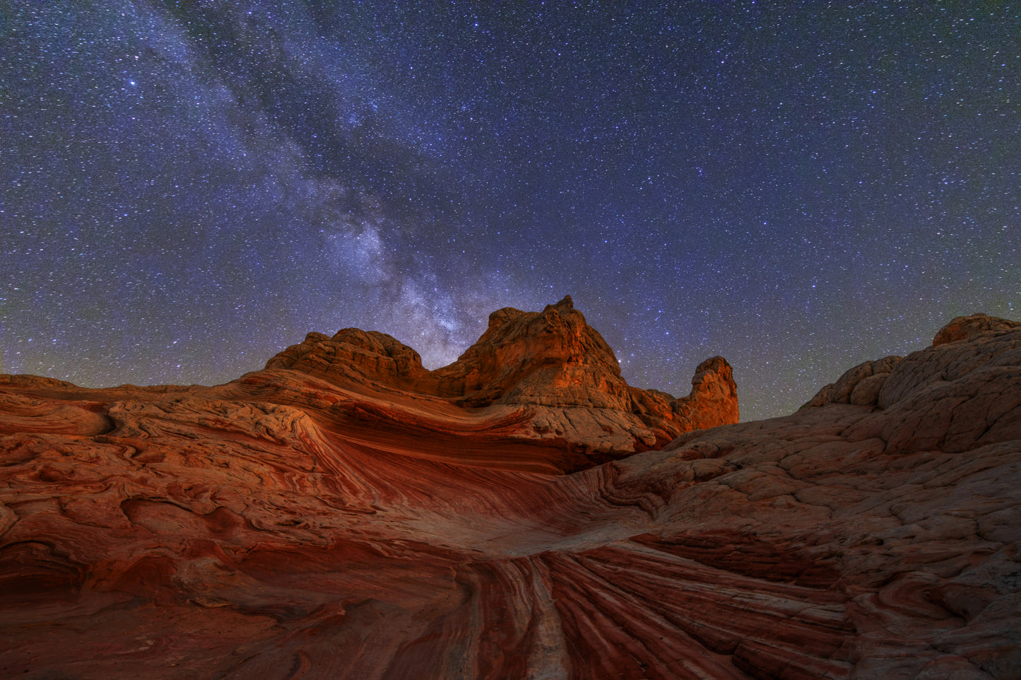 White Pocket under Milkway fototapet