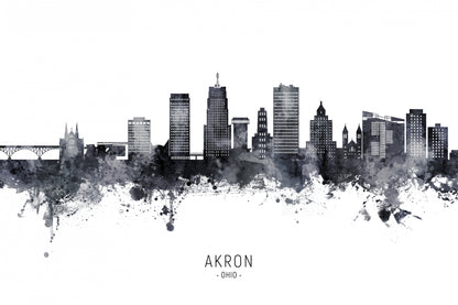 Akron Ohio Skyline fototapet