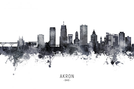 Akron Ohio Skyline fototapet