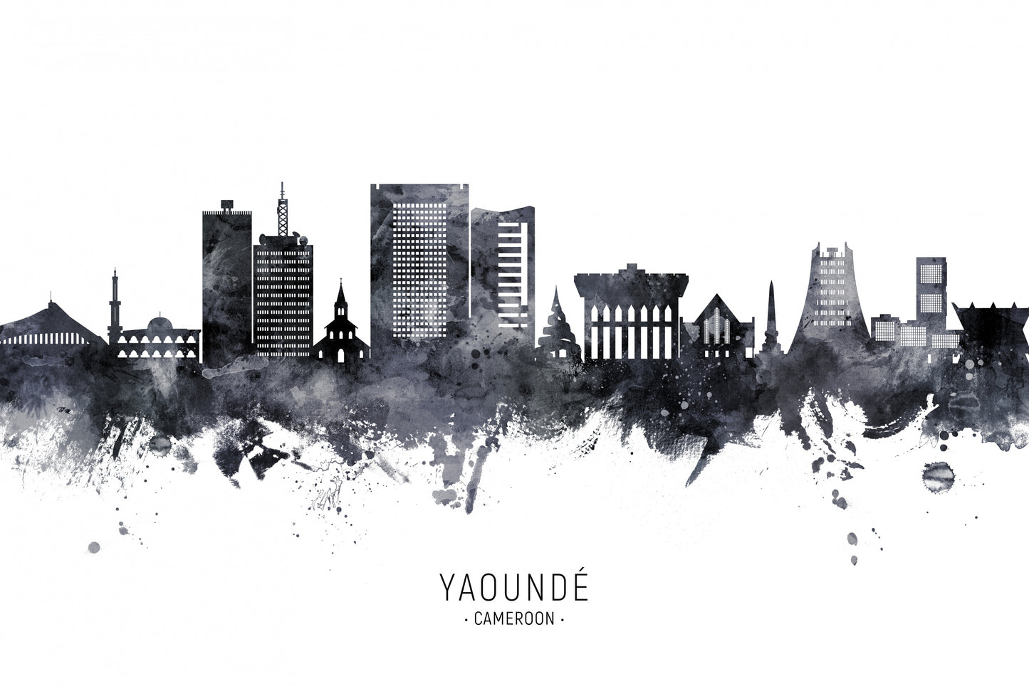 Yaoundé Cameroon Skyline fototapet