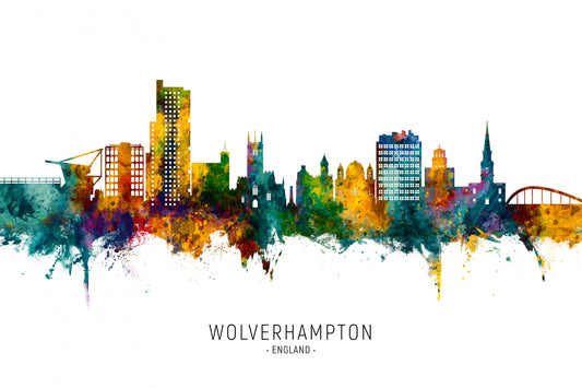 Wolverhampton England Skyline fototapet