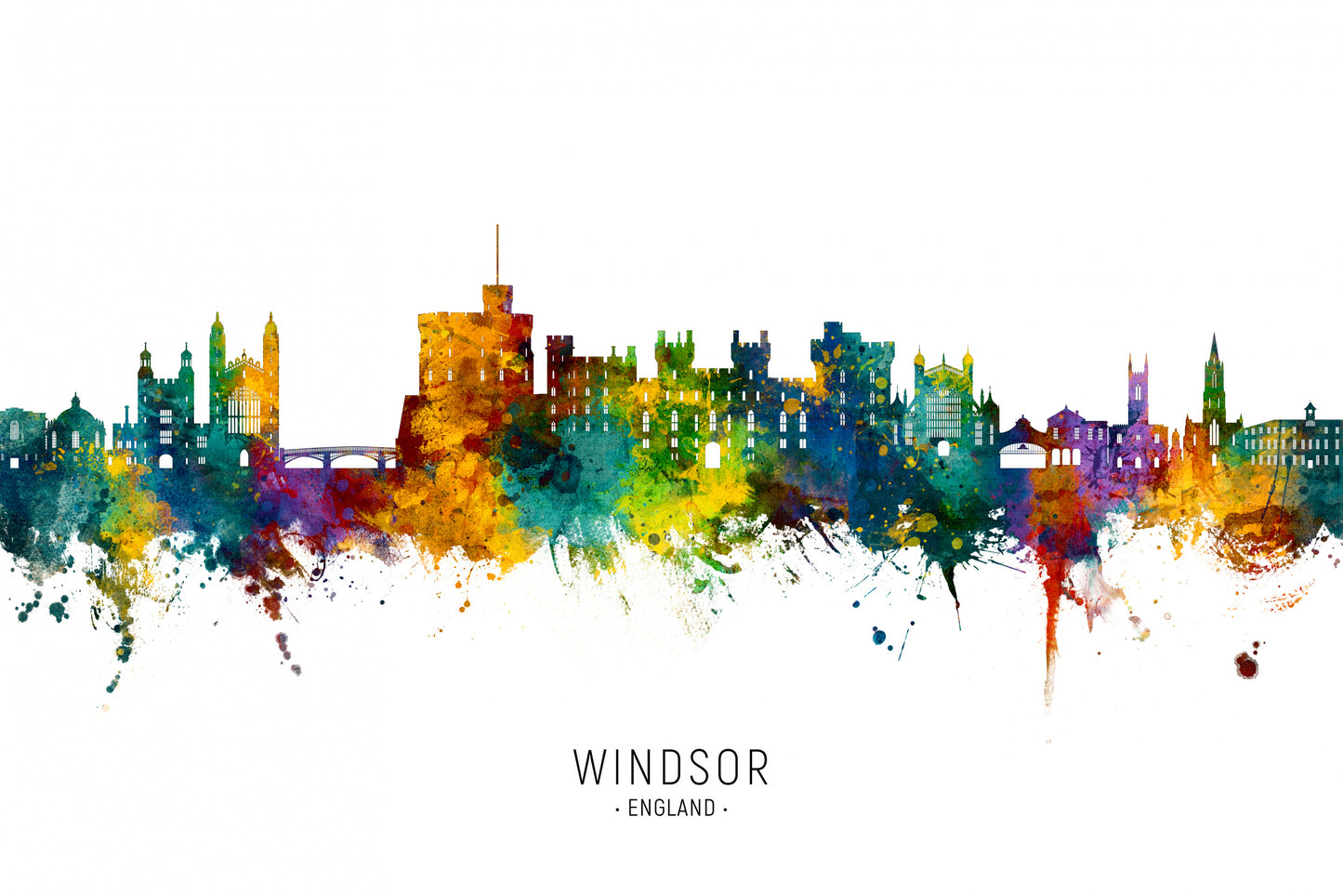 Windsor England Skyline fototapet