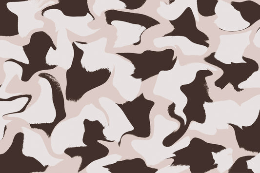 White And Brown Whipped Pattern fototapet