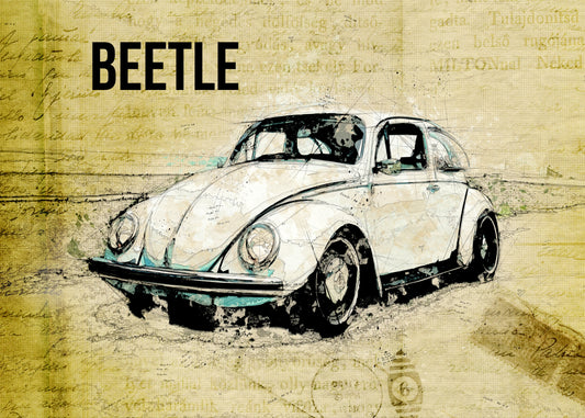 Volkswagen vw beetle fototapet