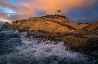 Wave on the shore fototapet