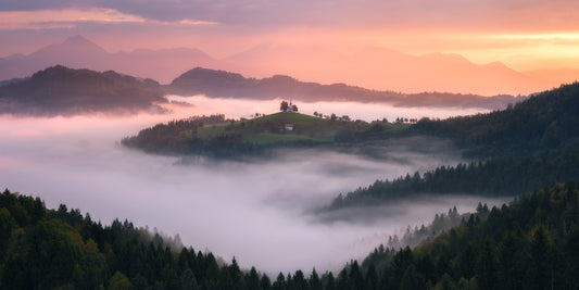Above The Clouds In Slovenia fototapet