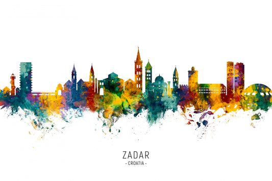 Zadar Croatia Skyline fototapet
