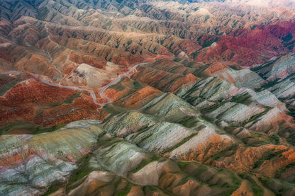 七彩丹霞 fototapet