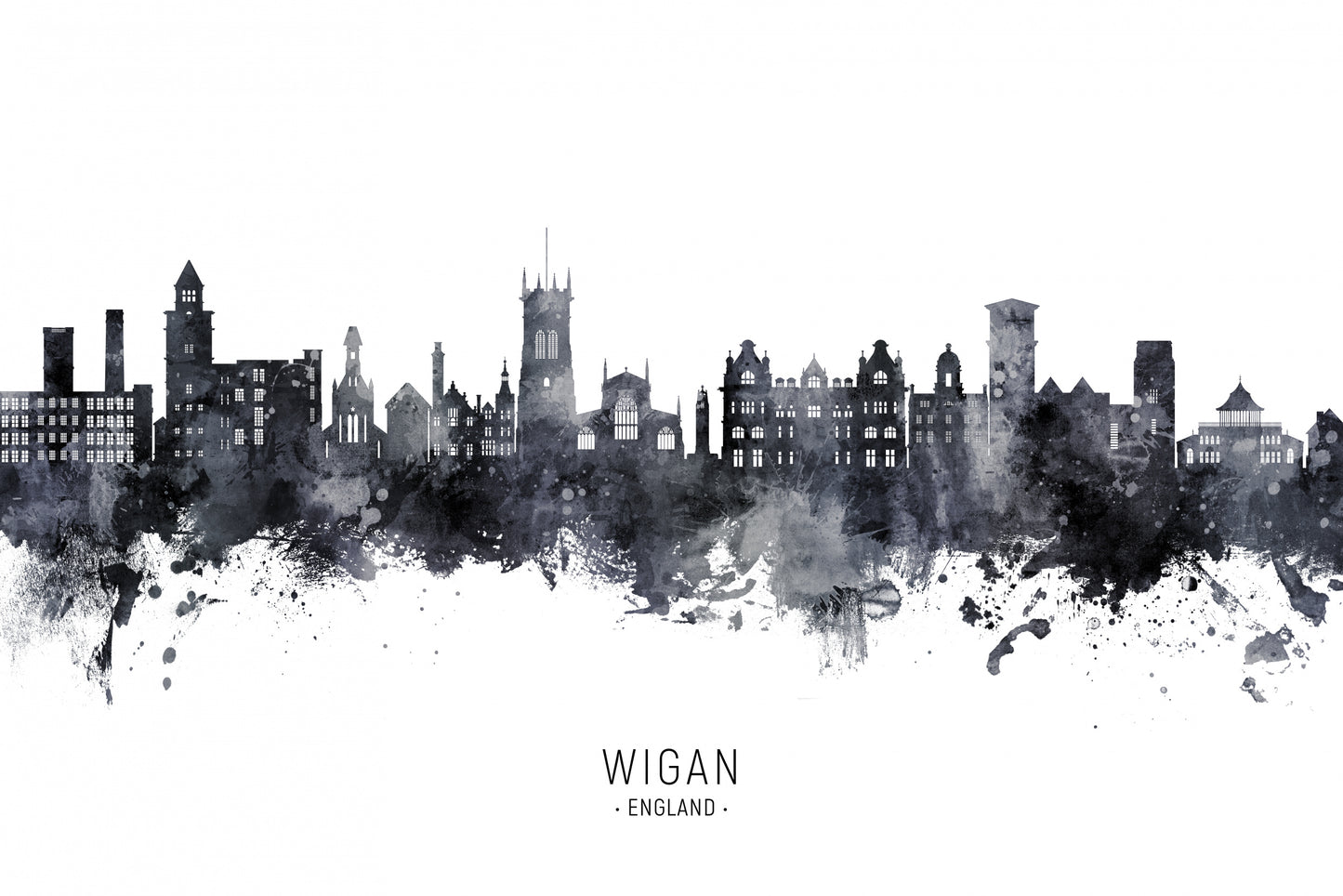Wigan England Skyline fototapet
