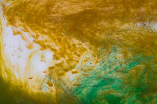 Acrylic colors and ink in water fototapet