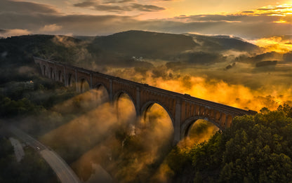 Viaduct Sunrise fototapet