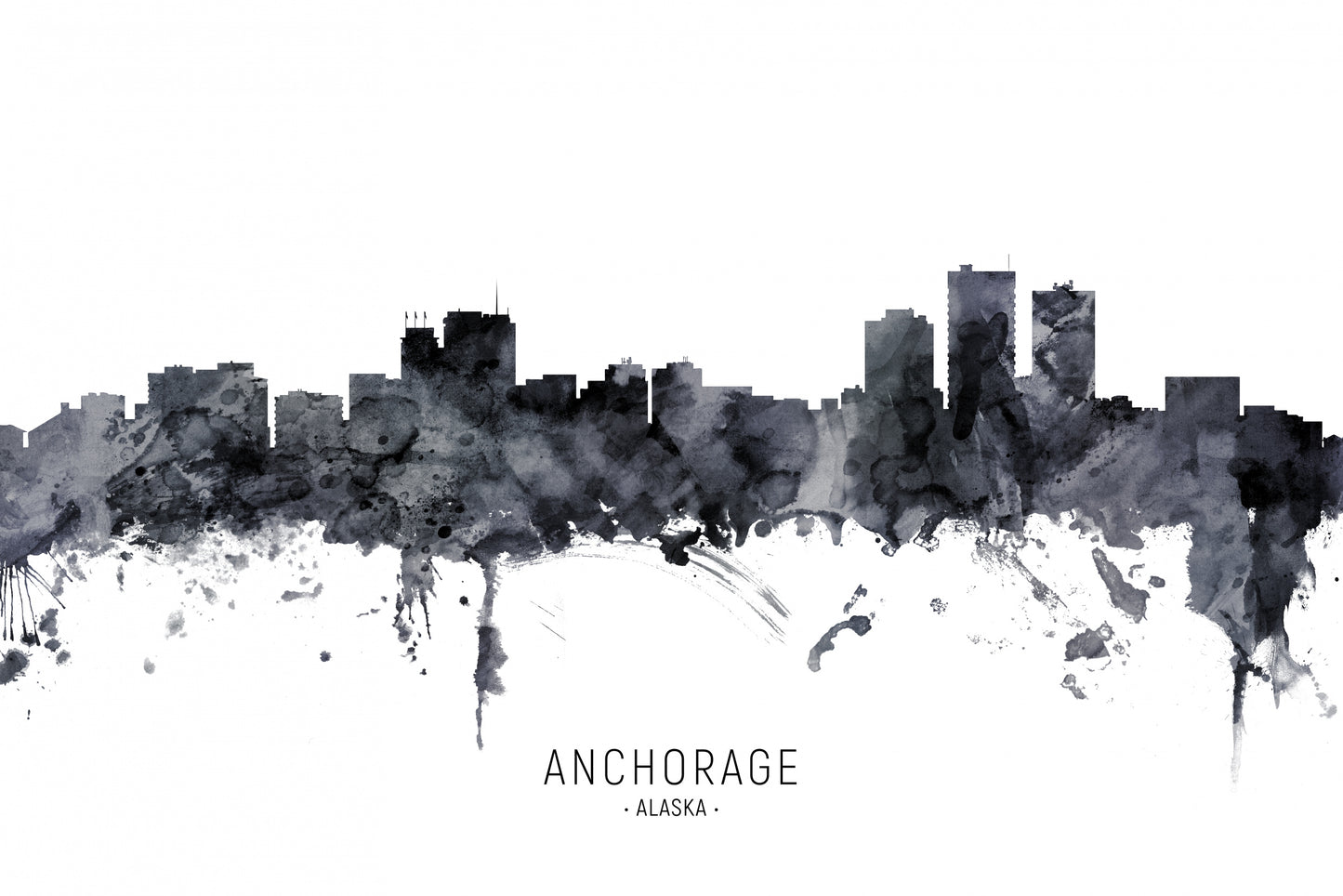 Anchorage Alaska Skyline fototapet