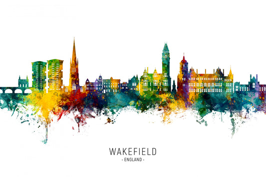 Wakefield England Skyline fototapet