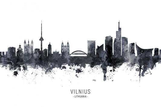 Vilnius Lithuania Skyline fototapet