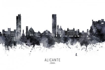 Alicante Spain Skyline fototapet
