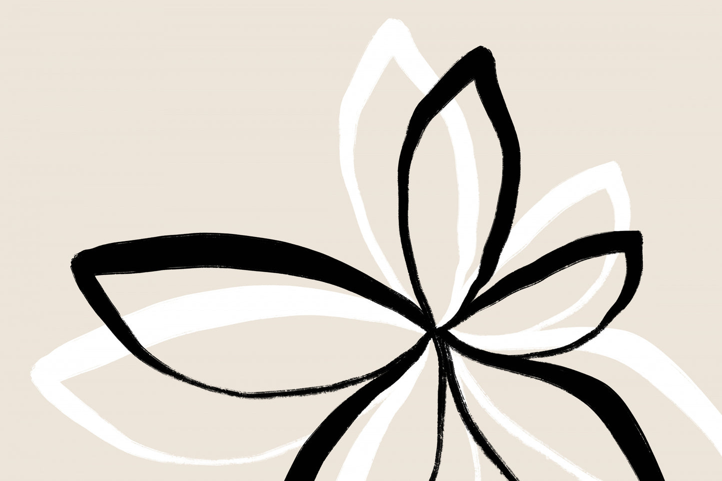 Abstract Flowers fototapet