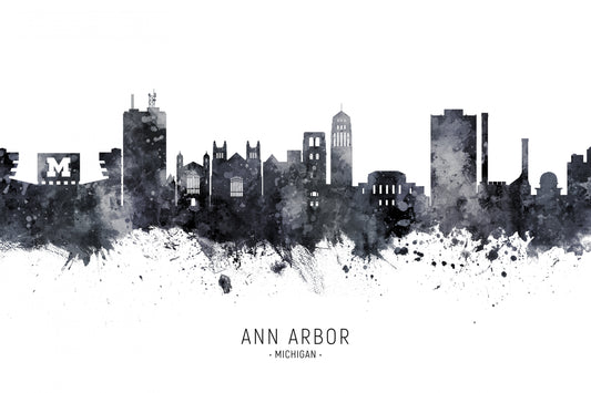 Ann Arbor Michigan Skyline fototapet