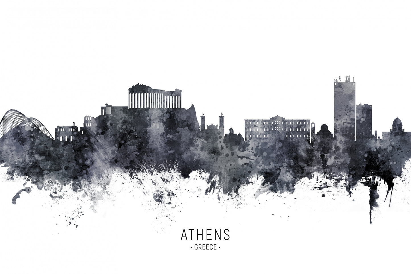 Athens Greece Skyline fototapet
